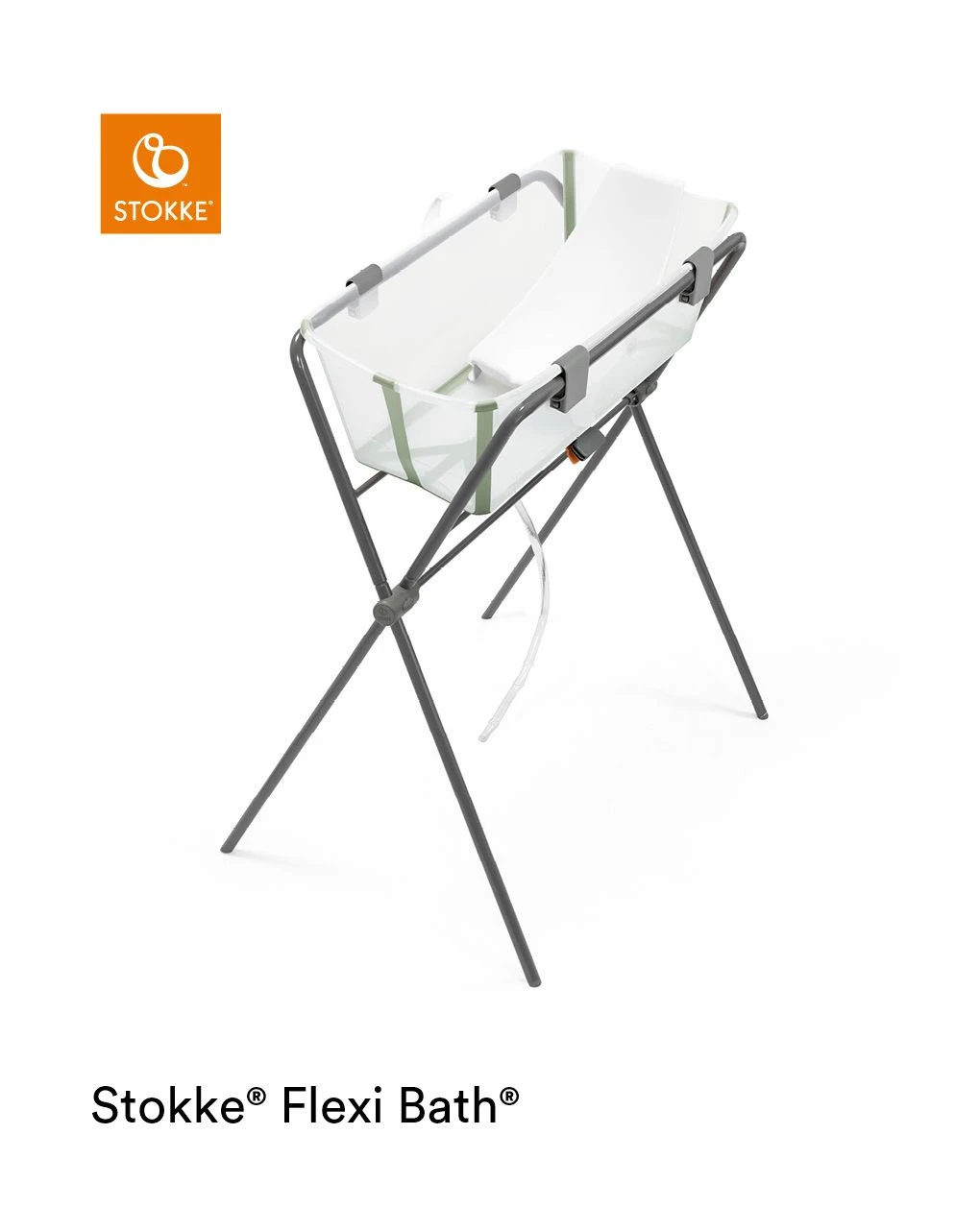 Stokke® Flexi Bath® Bundle Transparent Green Con Supporto Newborn 4 Stokke® Flexi Bath® Bundle Transparent Green Con Supporto Newborn - immagine 4
