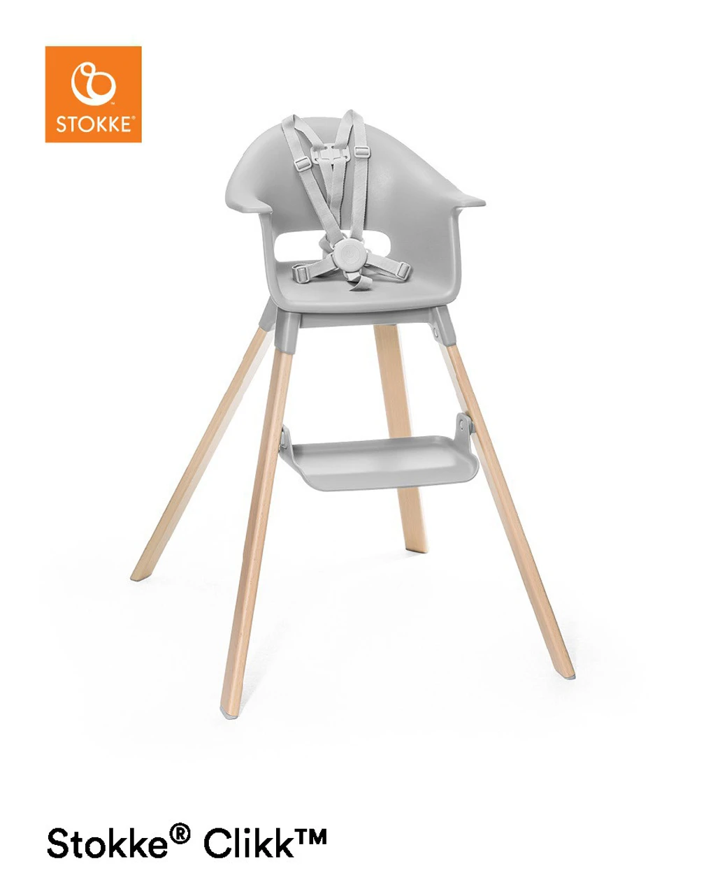 Seggiolone Stokke® Clikk™ - Cloud Grey 1 Seggiolone Stokke® Clikk™ - Cloud Grey