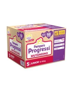 Progressi Mutandino Taglia 5 Junior Quadri Pacco X68 - Pampers
