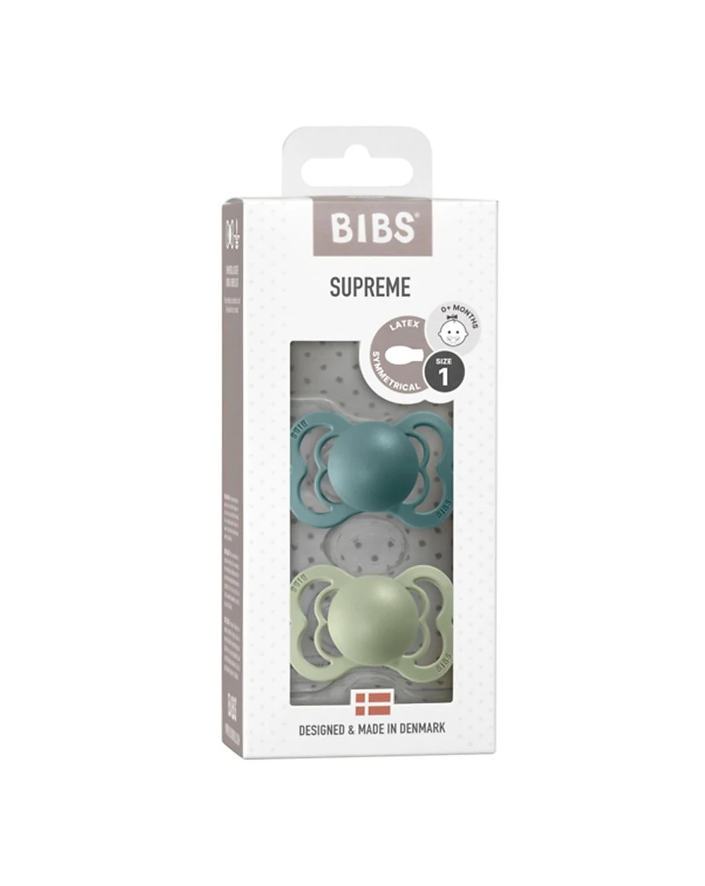 Set 2 Ciucci Tettarella Simmetrica In Gomma Naturale 6/18 Mesi - Colore Island Sea E Verde Salvia - Bibs 1 Set 2 Ciucci Tettarella Simmetrica In Gomma Naturale 6/18 Mesi - Colore Island Sea E Verde Salvia - Bibs