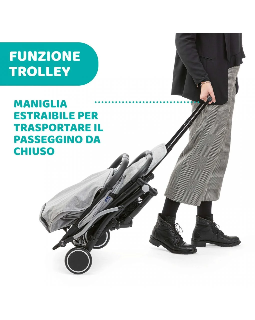 Passeggino Trolley Me Light Grey 2 Passeggino Trolley Me Light Grey - immagine 2