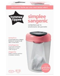 Tommee Tippee Sangenic Simplee Sistema Di Smaltimento Pannolini, Rosa -Bambini Prodotti Negozio ef54bc60 554701 2