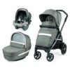 Trio Book Slk City Grey Con Culla Elite - Peg Perego