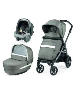 Trio Book Slk City Grey Con Culla Elite - Peg Perego